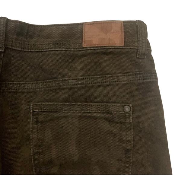 Zara Military Green Camouflage Skinny Jeans Size 6 Olive Utility - Picture 9 of 12